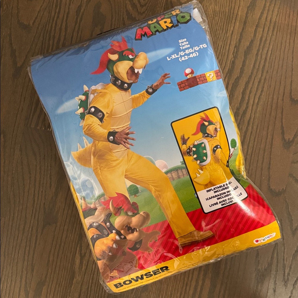 Disguise Nintendo Super Mario Deluxe Bowser Costume Adult L/XL - Picture 14 of 16